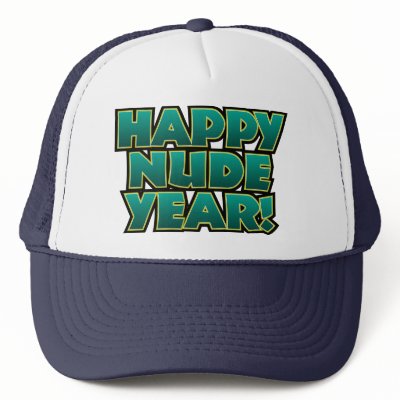 Happy Nude Year Hat by wislander