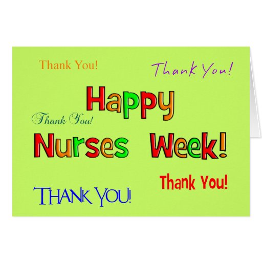 Happy Nurse Week Greeting Card Zazzle