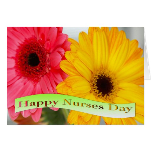 Happy Nurses Day Daises Greeting Card