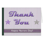 Happy Nurses Day Purple Stripes Card