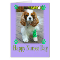 Happy Nurses Day With Cavalier King Charles Dog cards