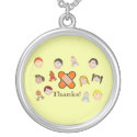 Happy Nurse's Day with children saying thanks necklace