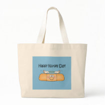 Happy Nurses Nurse Nurse's Day Whimsical Bandage Tote Bag