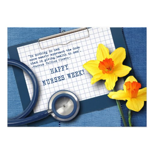 Happy Nurses Week. Customizable Greeting Cards