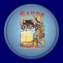 Happy Oktoberfest Beer Kitty Magnets