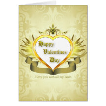 Happy on valentine greeting card