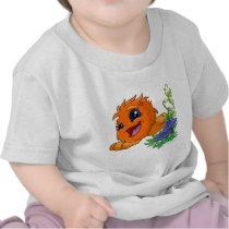 Happy orange JubJub in Neopia Central t-shirts