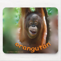 Happy Orangutan mousepads by Rebecca_Reeder Happy Orangutan mousepads