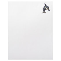 happy orca killer whale letterhead