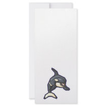happy orca killer whale rack cards
