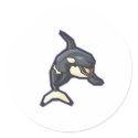 happy orca killer whale stickers by doonidesignsanimals happy orca killer whale stickers