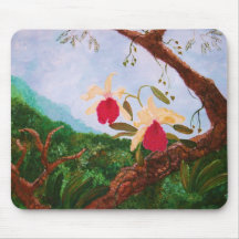 HAPPY ORCHIDS MOUSE PAD