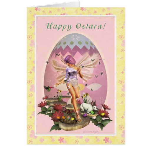 Happy Ostara Vernal Equinox Spring Faerie Cards Zazzle