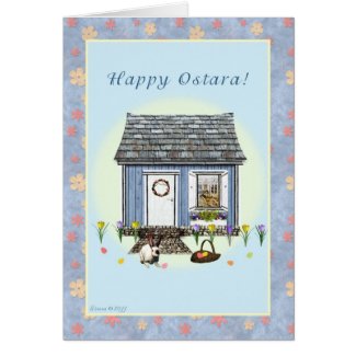Happy Ostara - Vernal Equinox - Spring House card