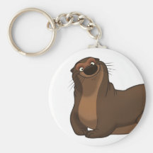 Happy Otter Keychain