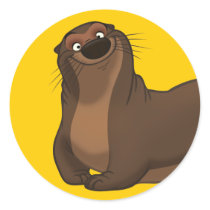 Happy Otter Stickers by stlewis75 Happy Otter Stickers