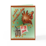 Happy Out Of Order Thanksgiving Card