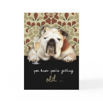 happy over the hill birthday, humor cards