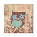 Happy Owl Magnet by Princess_Monkey Happy Owl Magnet