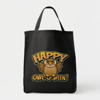 Happy Owl-O-Ween Tote Bag bag