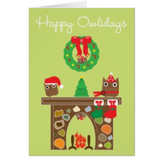 Happy Owlidays! Greeting Card