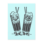 Happy Pair of Sodas Post Card