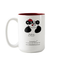 HAPPY PANDA Anticipation Mug by Computious HAPPY PANDA Anticipation Mug