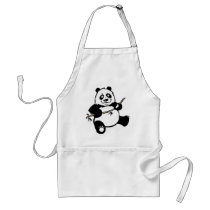 Happy Panda Bear aprons