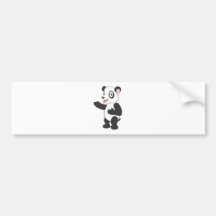 Happy Panda Bear Bumper Stickers