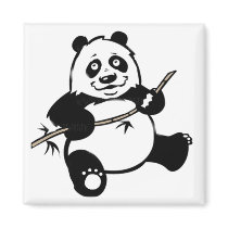 Happy Panda Bear magnets