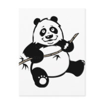 Happy Panda Bear postcards