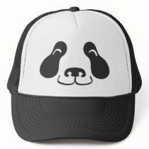 Happy Panda Face - Hat by rarefactory Happy Panda Face - Hat