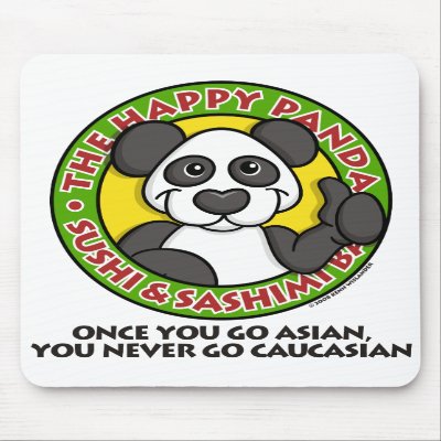 Happy Panda Mousepad by wislander