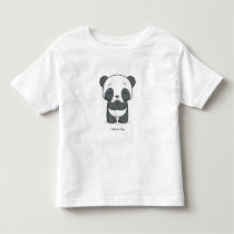 Happy Panda Toddler's Shirt by HaikooZoo Happy Panda Toddler's Shirt