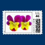 Happy Pansies Postage stamps