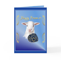 Happy Passover Lamb Card by Lotacats Happy Passover Lamb Card