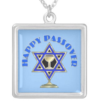 Happy Passover necklace
