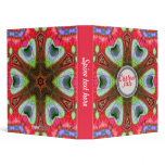 Happy Peacock Hearts Circle Mandala Binder