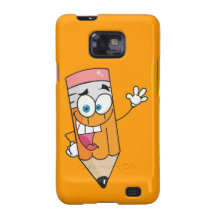 Happy-Pencil-1.png Cartoon School Pencil Graphic Samsung Galaxy Cover
