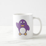 Happy Penguin Waving - Front & Back Mugs