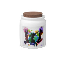 Happy People Candy Jar