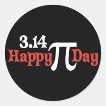 Happy Pi Day 3.14 - March 14th Round Sticker