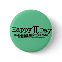 Happy Pi Day Button