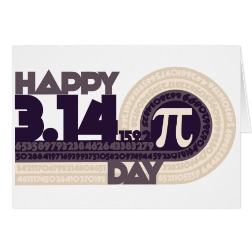 Happy pi Day Card Zazzle