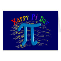 Happy Pi Day Gifts, Unique Embossed Design Cards