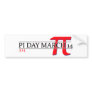 Happy Pi Day March 14 Bumper Stickers