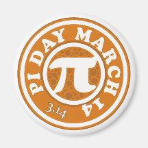 Happy Pi Day March 14 Magnets