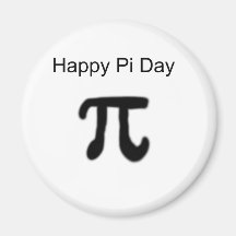 Happy Pi Day Refrigerator Magnet