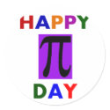 HAPPY PI DAY stickers