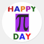 HAPPY PI DAY STICKERS